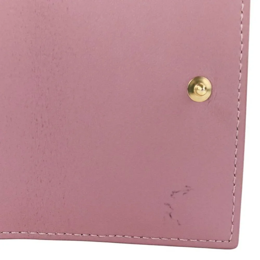 Christian Dior Lady Dior Canaje Lotus Wallet Trifold Wallet Lavender